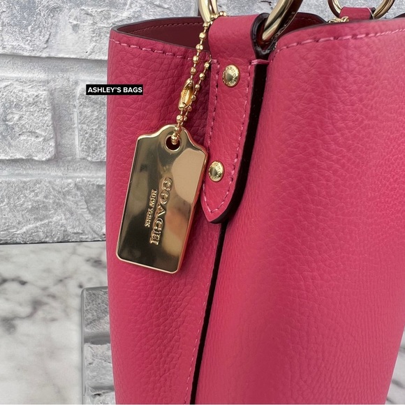 Coach Town Bucket Bag Crossbody Handbag In Strawberry Haze - Picture 3 of 12